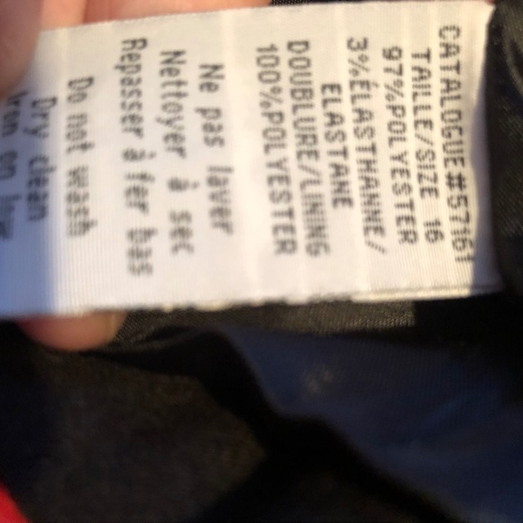 Jessica coat - 16, dark blue, zipper up front, buttons on cuffs, slit in back - Picture 5 of 6